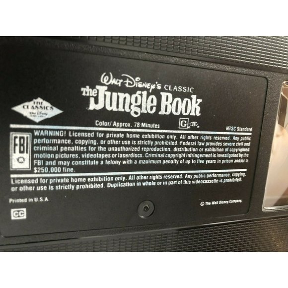 Lot of‎ 4 Disney Black Diamond Edition Classic VHS Clamshell Aladdin Fox Hound - Picture 10 of 12